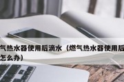 热水器开关老漏水的修复方法（解决热水器开关老漏水问题的有效措施）
