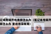 电脑显示器画面老黑屏怎么回事？如何快速排查问题？