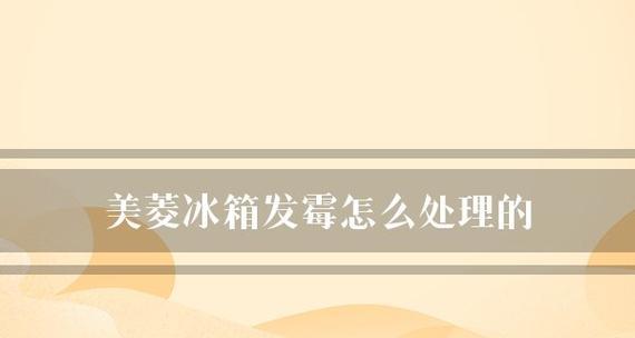 冰箱发霉了怎么办？有效清理方法有哪些？