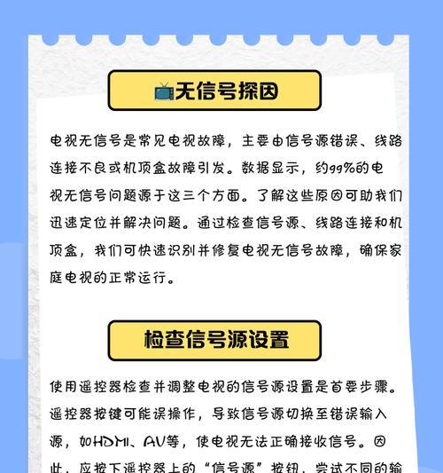 机顶盒无信号显示时应如何排查问题？