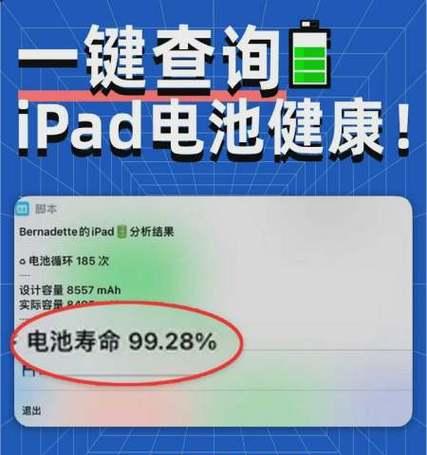 如何查看平板电脑电池状态（从多个角度了解电池情况）